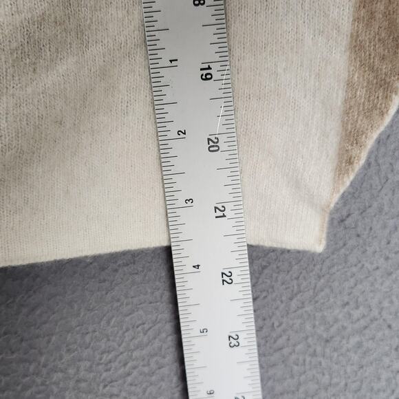 Note di Anita Poncho Sweater Womens One Size Ivory Tan Turtleneck Made in Italy - Picture 5 of 11